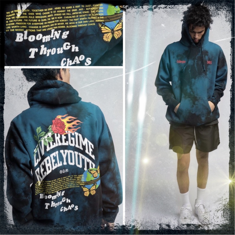 Civil Regime Beautiful Madness Black Ice Hoodie